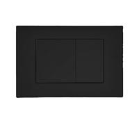Plaque de Commande Noire Mate - Compatible avec Geberit Duofix Sigma/Delta/Basic - Double Chasse - Wunderbad