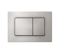 Plaque de Commande WC Acier Inox Brossé - Compatible Geberit Duofix Sigma/Delta/Basic - Bouton Double Chasse d’Eau 2 Volumes - Wunderbad
