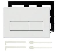Plaque de commande WC compatible avec Geberit Sigma 01 20 30 50, plaque d'actionnement pour réservoir encastré UP300 UP320 avec cadre de montage et vis
