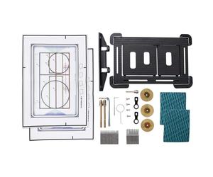 Plaque de commande WC compatible avec les plaques de commande de série TECE, actionneur de plaque de pression carrelée invisible, dimensions de la plaque 222 x 140 mm, équipée d'une plaque de pression