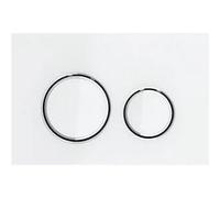 Geberit Sigma50 bouton de chasse d'eau pour WC chrome brillant-blanc 115.884.SI.1