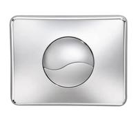 Plaque de commande WC murale Siamp Verso 800, chromé brillant