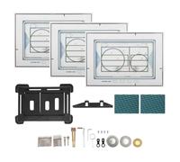 Plaque de commande WC pour Geberit Sigma 01/Sigma 20/Sigma 30/Sigma 50, plaque de commande carrelée cachée, plaque d'actionnement avec fixation magnétique