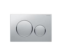 Plaque de commande WC Sigma20 double touche: chromé mat laqué, , chromé brillant