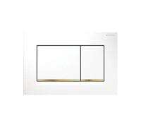 Geberit Plaque de commande WC Sigma30 double touche Blanc/Doré