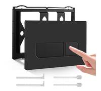 Plaque de Commande WC Suspendu, Plaque de Déclenchement Geberit Wcà Double Chasse d’Eau, Compatible avec GEBERIT SIGMA01/20/21/30/50 UP300/320, Plaque de Commande WC Suspendu (Noir)
