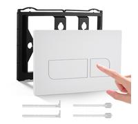 Plaque de Commande WC Suspendu, Plaque de Déclenchement Geberit Wcà Double Chasse d’Eau, Compatible avec GEBERIT SIGMA01/20/21/30/50 UP300/320, Plaque de Commande WC Suspendu (Blanc)