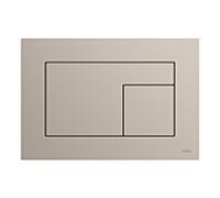 Plaque de commande WC TECEvelvet 9240733 pour double chasse, Beige Arizona / Greige