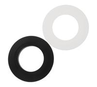 Plaque de Conversion pour Bouton de Chasse D'eau, 38mm, Noir | Adaptateur pour Couvercle Toilettes, Montage sans Outil, Plastique Noir, Réservoirs et Réparation