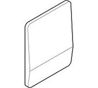 plaque de couverture Geberit en acier chromé pour 240150001 Urinal control VS