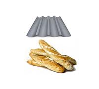 Plaque de cuisson 4 baguettes réversible 2 en 1