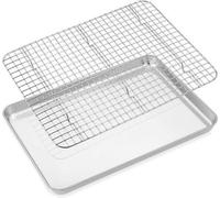 Plaque de cuisson 40,5 x 30,5 cm en acier inoxydable avec conduit de refroidissement