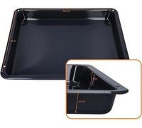 Plaque de cuisson 42.5x36x4.2cm - émaillé - bord haut - parfait pour les fours AEG - m-winkel