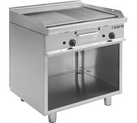 Plaque de cuisson à gaz à fond ouvert, modèle E7/Ktg2Bam, dimensions : L 800, plaque de cuisson : 795 x 700, plaque de cuisson : 530 x H 850