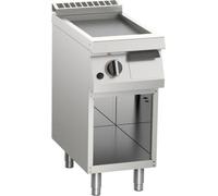 Plaque de cuisson à gaz KBS, chromée lisse, 11 kW, 1 zone de cuisson, base ouverte
