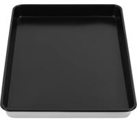 Plaque de cuisson antiadhésive pour biscuits et pain - Grande capacité - Adaptée au four - Alliage d'aluminium - Noir