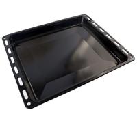 Plaque de cuisson arrière, dimensions 465x375x30 mm, noire, émaillée, compatible avec Siemens, Bosch et Neff