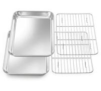 Plaque de cuisson avec grille de refroidissement, dimensions : 23,6 x 17,8 x 2,5 cm