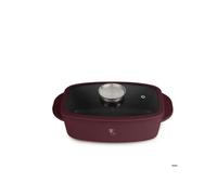 Plaque de cuisson avec surface en titane et couvercle aromatique Collection Leonardo