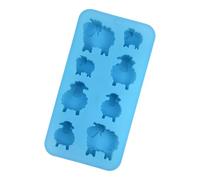 Plaque de cuisson de qualité alimentaire de 20 cm pour décoration de gâteau au chocolat souple en silicone bleu bac à glaçons résistant au gel