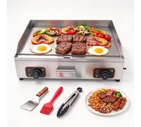 Plaque de cuisson électrique, 4400 W, grande surface de cuisson et double contrôle de la température