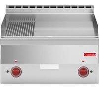 Plaque de cuisson électrique Gastro M 600 : 60/60Ftre, 2/3 lisse et 1/3 rainurée