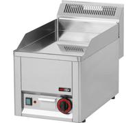 Plaque de cuisson électrique KBS, 1 zone de chauffe, surface de cuisson lisse chromée dur, 330 x 600 x 290 mm