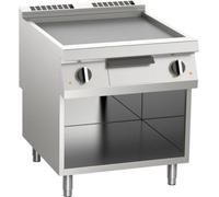 Plaque de cuisson électrique KBS, chromée lisse, 10,8 kW, 2 zones de cuisson, base ouverte