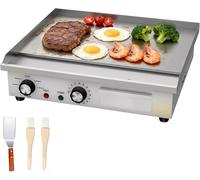 Plaque de cuisson électrique, plaque de cuisson électrique professionnelle pour restauration, avec une surface de cuisson de 45 cm, grill de table avec minuterie