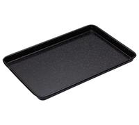 Plaque de cuisson émaillée grande - Acier émaillé - 39 x 27 cm - Compatible induction - Noir - Pour four, réfrigérateur et lave-vaisselle