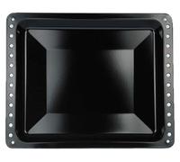 Plaque de cuisson émaillée miniature, dimensions 423 x 347 x 40 mm, couleur noire
