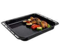 Plaque de cuisson émaillée - Moule à pâtisserie profond - 44,5 x 36 x 5 cm - Métal - Noir