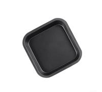 Plaque de cuisson en acier carbone anti-adhésif pour four, petit plateau carré et rectangulaire pour griller et desserts, noir (a)