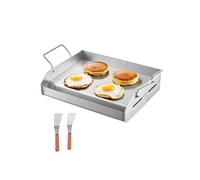 Plaque de Cuisson en Acier Inox-VEVOR-Plaque de Four Rectangulaire Universelle à Dessus Plat, 425 x 270 mm