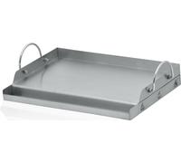 Plaque de cuisson en acier inoxydable BBQ-Toro | 51 x 32 cm | Plancha BBQ compatible avec les barbecues Weber