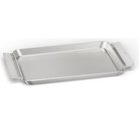 Plaque de cuisson en acier inoxydable – chauffe intensément à l'avant, maintient les aliments au chaud à l'arrière