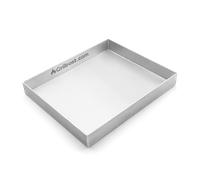 Plaque de cuisson en acier inoxydable - Plancha 30 x 25cm - cuve de gril fermée - soudée hermétiquement