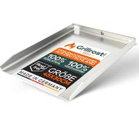 Plaque de cuisson en acier inoxydable | Plancha 45x30cm - convient au Napoleon Rogue (avec brûleur arrière) | 4mm Massiv