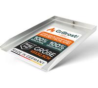 Plaque de cuisson en acier inoxydable | Plancha 49x32,5cm - convient pour Weber Genesis I | 4mm massif