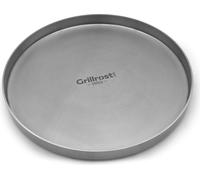 Plaque de cuisson en acier inoxydable - Plancha ronde 40cm - Acier inoxydable massif pour les barbecues à charbon et à gaz