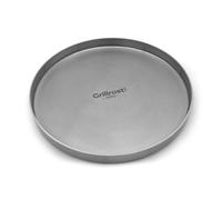 Plaque de cuisson en acier inoxydable - Plancha ronde 40cm - Acier inoxydable massif pour les barbecues à charbon et à gaz