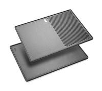 Plaque de cuisson en fonte 43,5 x 32 cm - Pièce de rechange pour barbecue à gaz Landmann Triton 3 et 4 brûleurs, Enders Broil King Baron/Monroe PRO 4, Enders Boston 6 - Poêle à gril pour Landmann