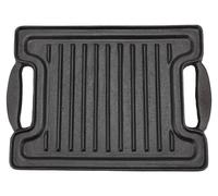 Plaque de cuisson en fonte pour barbecue, rectangulaire, avec répartition uniforme de la chaleur
