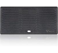 Plaque de cuisson en fonte réversible 42,5 x 20,5 cm pour BBQ - Convient pour le charbon de bois et le gaz