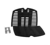 Plaque de cuisson en fonte robuste pour Weber Q100 Q1000 Q1200 - Plaque de barbecue d'extérieur avec motif grille