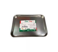 Di.Mo commerciale Plaque à pâtisserie Steel Pan 45x28x2 cm Acier inox Argent G
