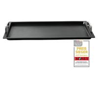 Plaque de cuisson GN 1/1, dimensions 53x33 cm, revêtue antiadhésive, avec poignées