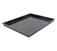 Plaque de cuisson GN 2/1 en émail granit 650 x 530 x 40 mm