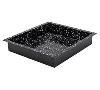 Plaque de cuisson GN 2/3 en émail granit 354 x 325 x 60 mm