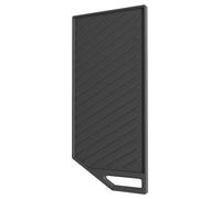 Plaque de cuisson gril fonte - Plaque à griller rectangulaire - 43,8 x 20,5 cm - Noir - Pour plaque de cuisson au gaz